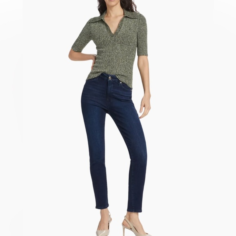Good American Good Legs Mid-Rise Stretch Skinny Jeans, Size 6/28